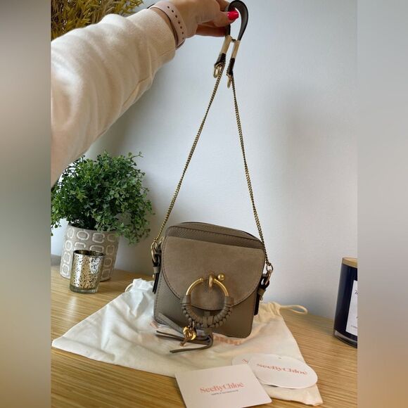 See by Chloe Small Joan Suede & Leather Crossbody Bag - Picture 9 of 12